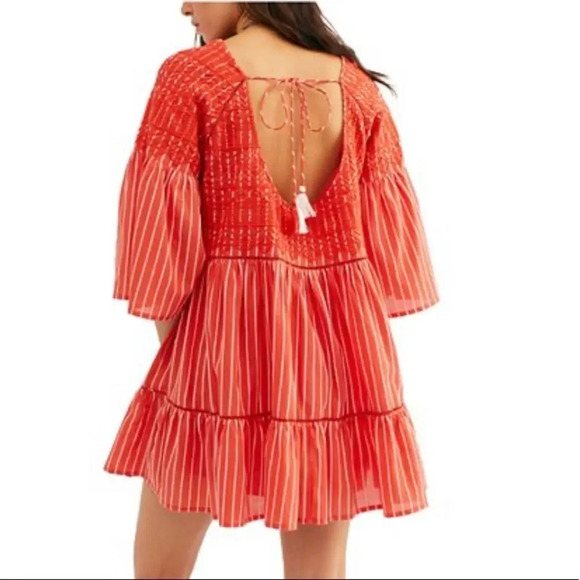 NWT Free People Lola Embroidered Mini Dress - Picture 2 of 5